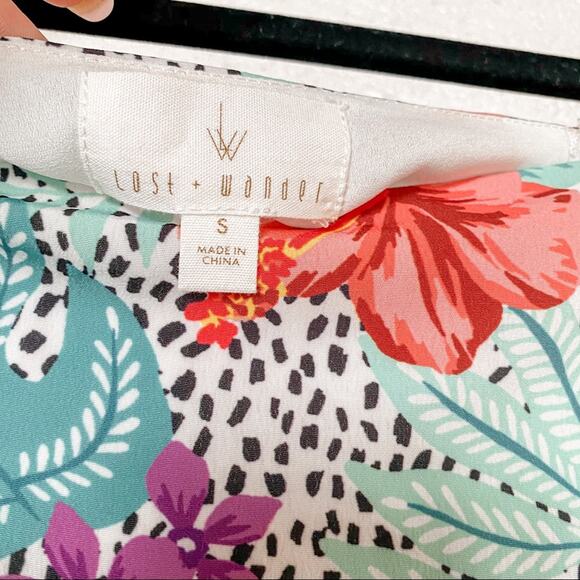 Lost + Wander Flower Power Mint Mini Skirt Size Small - Picture 10 of 13